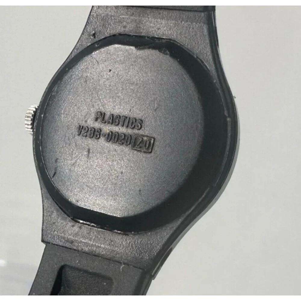 Vintage Lorus Watch Women Black Easy To Read Dial 22MM Round New Battery